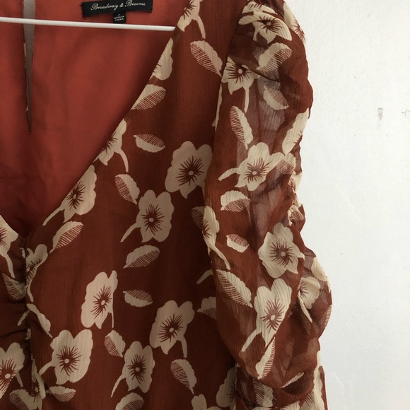 Madewell - Floral Silk Dress - Size 0 - Picture 2 of 4